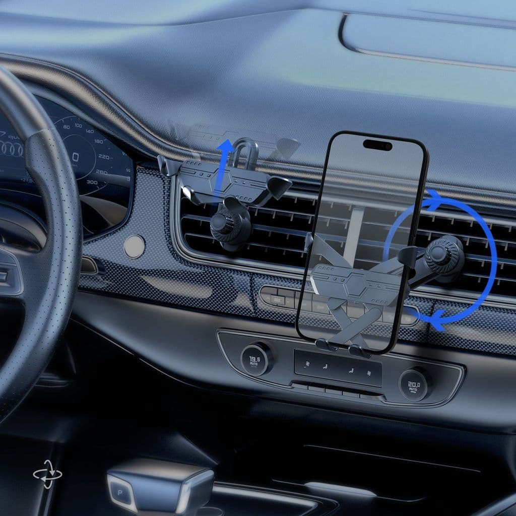 Suporte de telefone para carro em linha, suporte de saída de ar tipo gravidade, suporte para telefone de carro, suporte 
