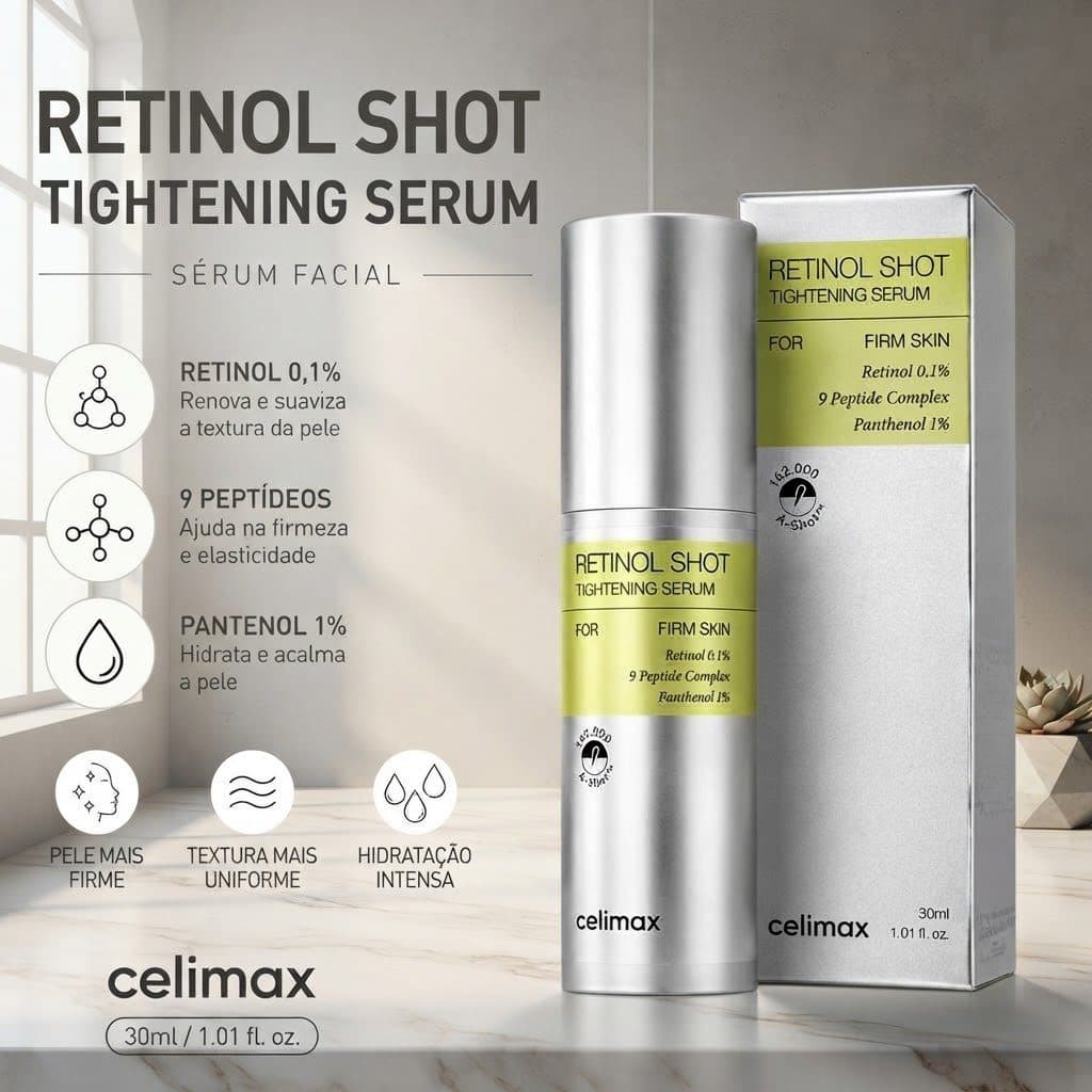 Celimax The Vita A Tightening Serum 30ml – Sérum Facial Anti-idade com Vitamina A, Firmador e Hidratante