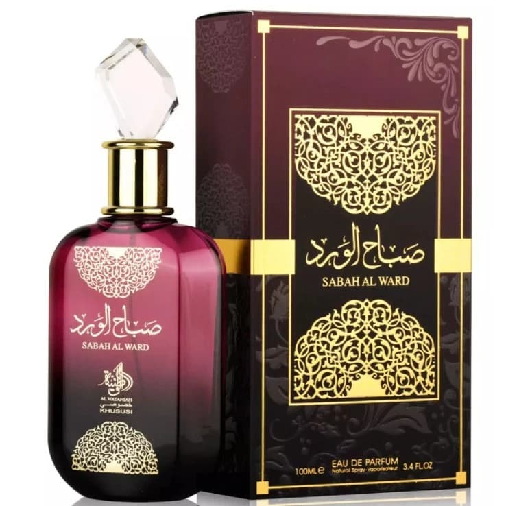 Perfume Feminino Árabe Sabah Al Ward 100ml Eau de Parfum Original Al Wataniah Importado