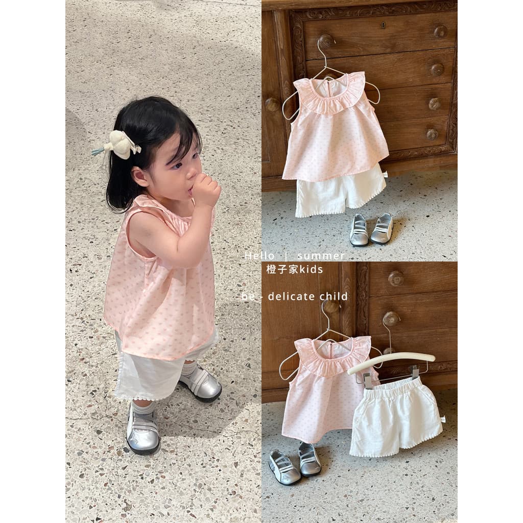 Meninas roupas de verão doce camisa do bebê terno menina bebê fino Casual sem mangas colete bebê All-Match Shorts respir
