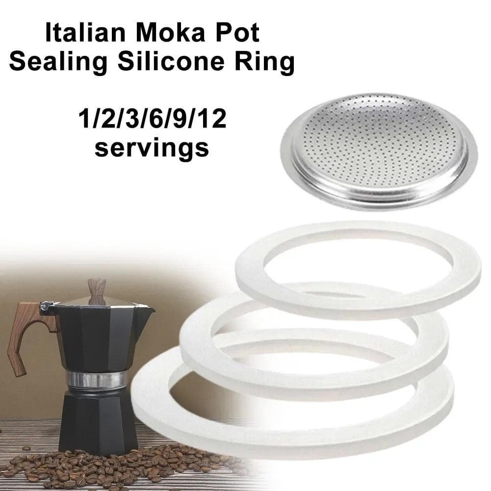 Anel De Silicone Para Café Italiano Moka , Arruela Flexível , Junta , Substituição Copos , Cafeteira Expresso