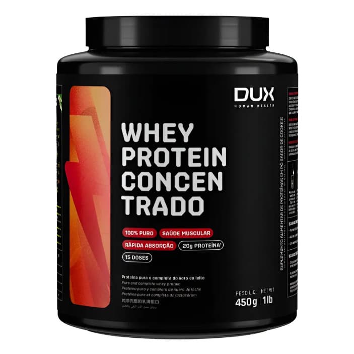 Whey Protein Concentrado 450g Dux Nutrition - Chocolate