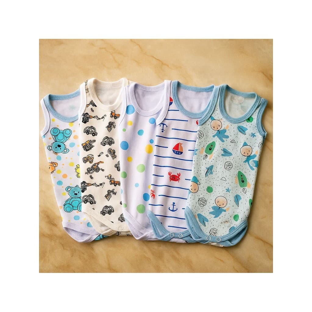 Kit 3 Body Regata Bebê 100% Algodão Suedine Menino Menina Verão Calor Enxoval Maternidade Roupa Roupinha