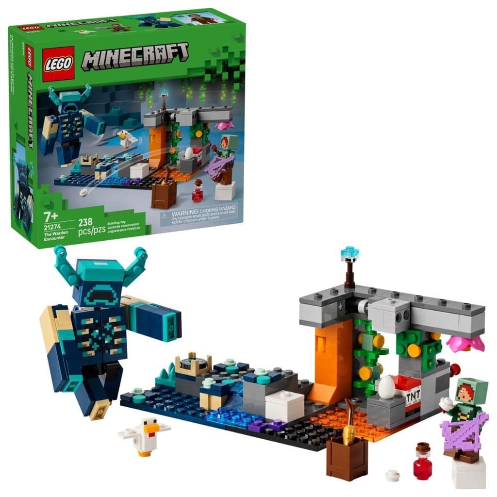 Blocos Para Montar Minecraft O Encontro do Guardião 238pçs 21274 - Lego