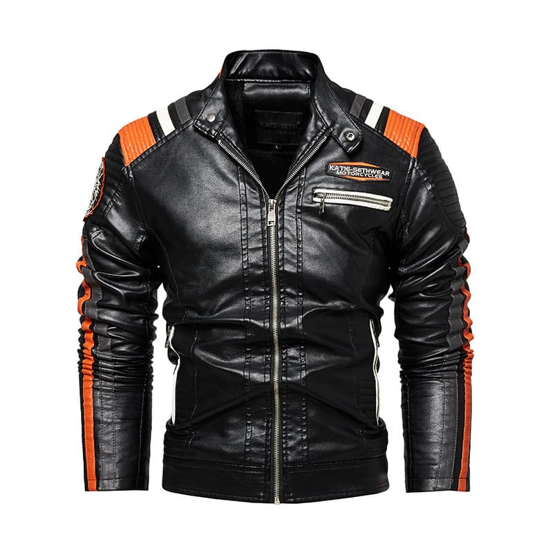 2025 novo estilo jaqueta de couro masculina primavera outono estilo fino-ajuste jaqueta de motocicleta jaqueta masculina