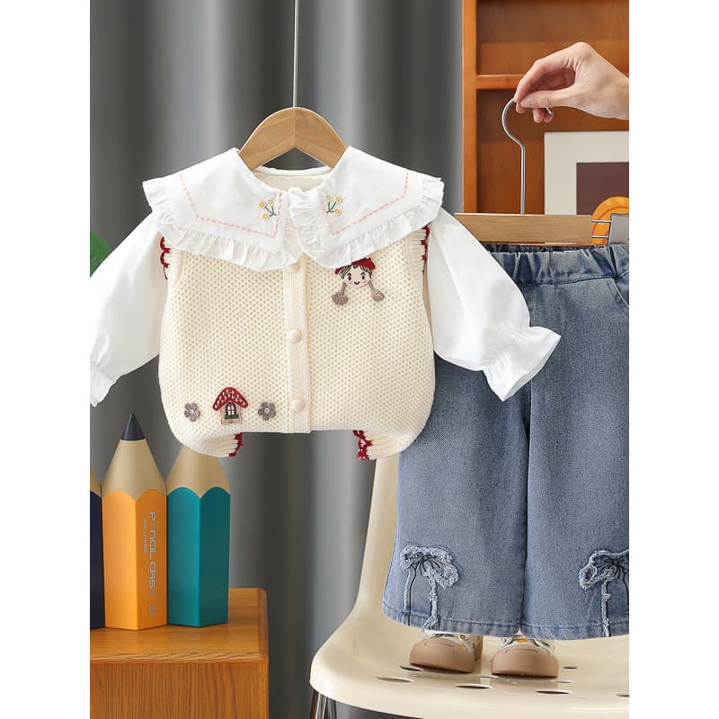Meninas 2026 terno do bebê roupas de primavera crianças roupas primavera 2 bebê 1 ano de idade bebê menina moda terno de