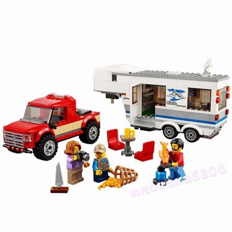 Compatível com Lego City Friends, Blocos de Montar para Camping em RV para Meninas, Pais e Filhos, Brinquedos para Crian