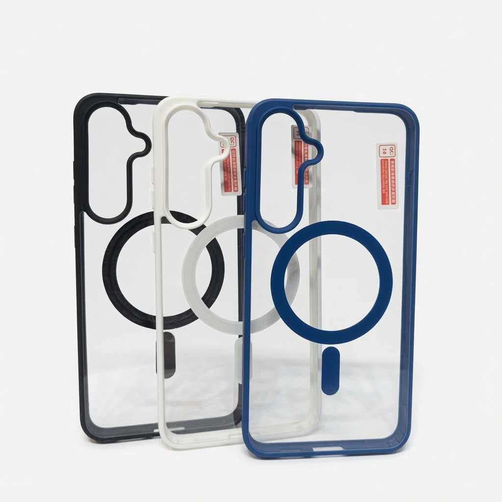 Capinha de Celualr  Compatível S23 S24 S25 FE S26 PLUS ULTRA EDGE  Borda Emborrachada Colorida com Magnetica