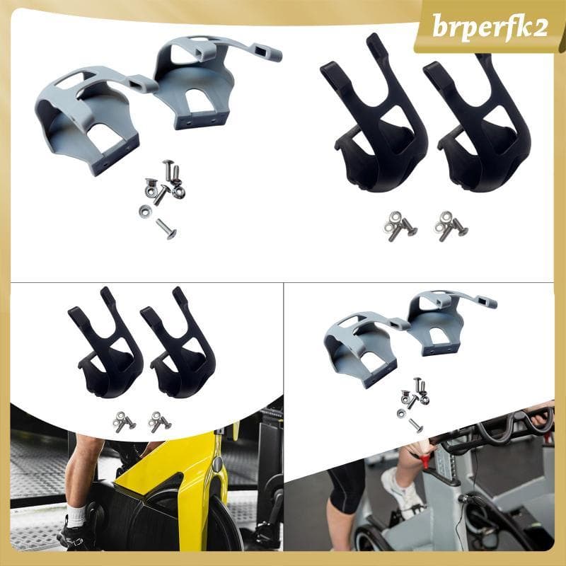 [Brperfk2] Clipes De Dedo Do Pé Para Bicicleta Ergométrica Adaptadores De Pedal Meio De Montanha Bicicletas Internas