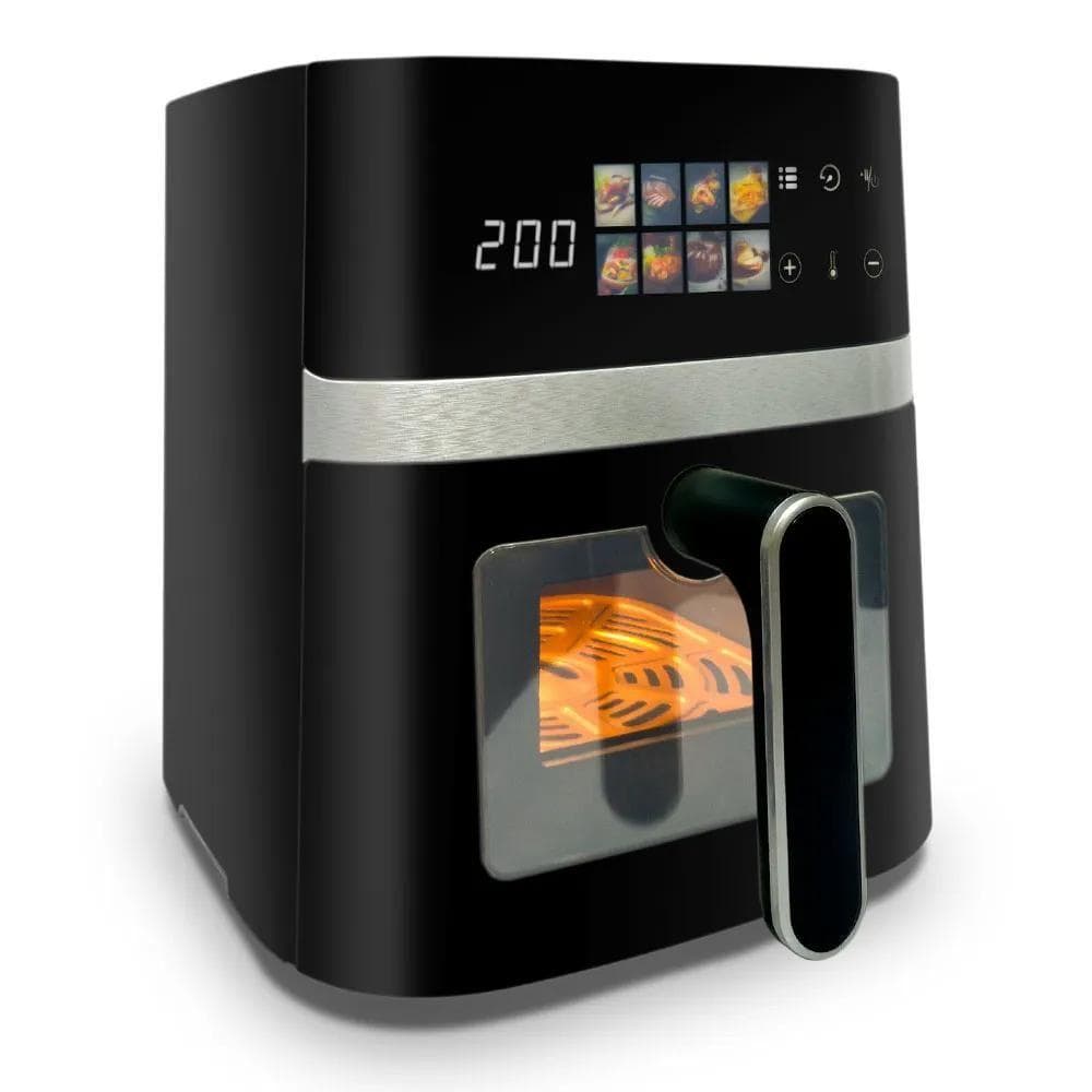 Air Fryer Fritadeira sem Óleo Extream 5,5L 1500W Preto e Prata 110V