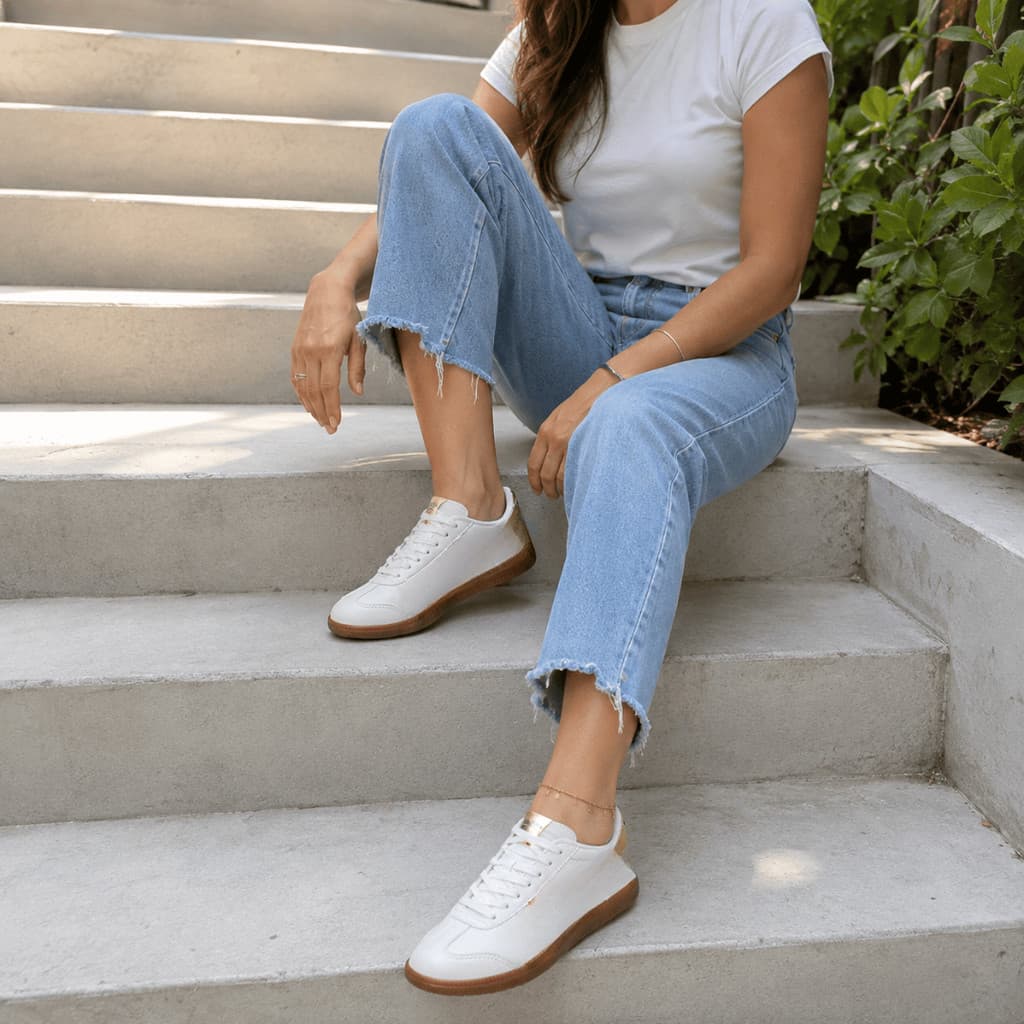 Tênis Casual Feminino Retrô Leve e Confortável 34 ao 39 | Calçado Macio para Passeio Trabalho Dia a Dia