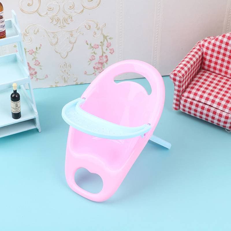 sweetmvzn 1 Peça 1 : 12 Casa De Bonecas Em Miniatura Simulação Cadeira De Alimentação De Bebê Modelo DIY Acessórios De B