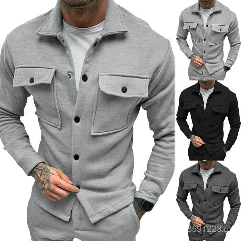 2023 inverno transfronteiriço novo estilo masculino forro de lã jaqueta moda Casual jaqueta na moda comércio exterior ma