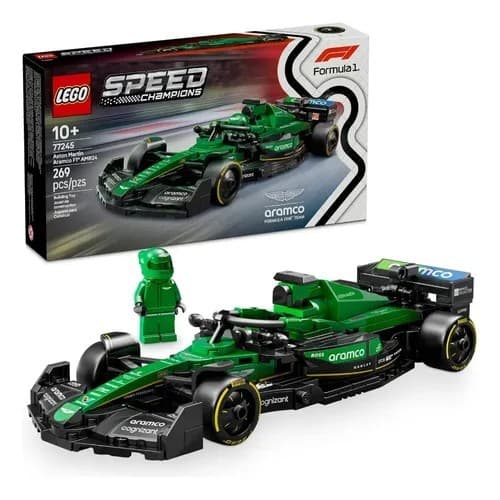 LEGO Speed Champions 77245 Aston Martin F1 AMR24 269 Peças Carro de Fórmula 1 para Montar e Colecionar