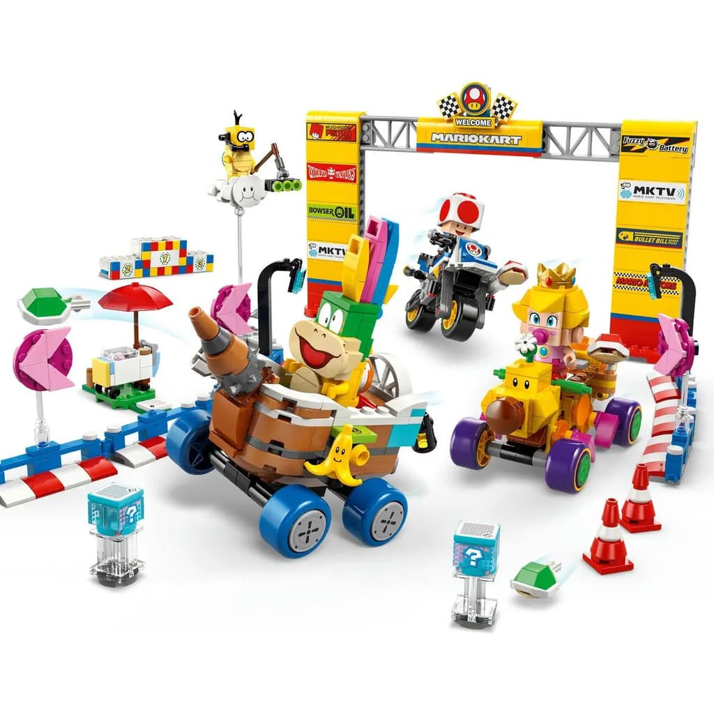 LEGO Super Mario 72036 Mario Kart Baby Peach Grand Prix 823 Peças Pista de Corrida para Montar e Brincar