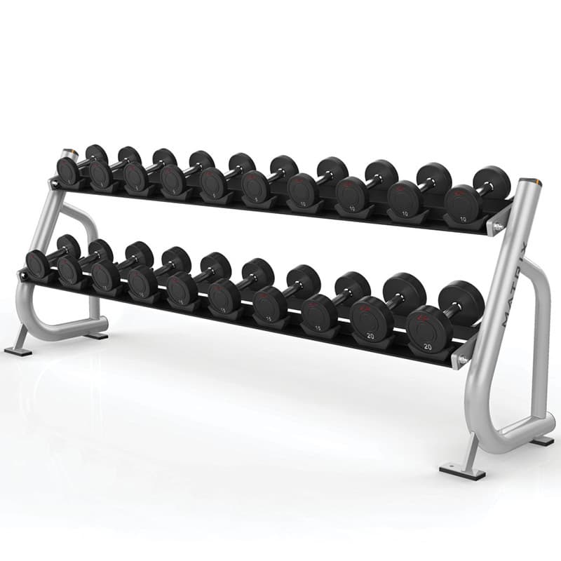 Rack de halteres duplo American Qiaoshan MATRIX MG-A84 Rack de halteres duplo para academia