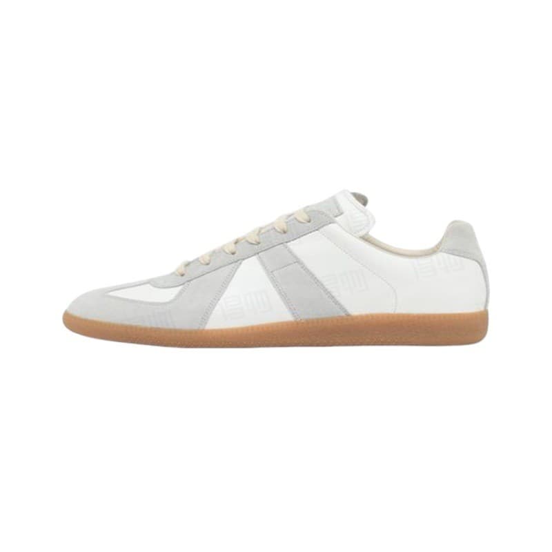 Tênis de Treino Retrô Alemão Maison Margiela MM6 Edition, Tênis Brancos de Couro Genuíno Femininos, Tênis Esportivos Can