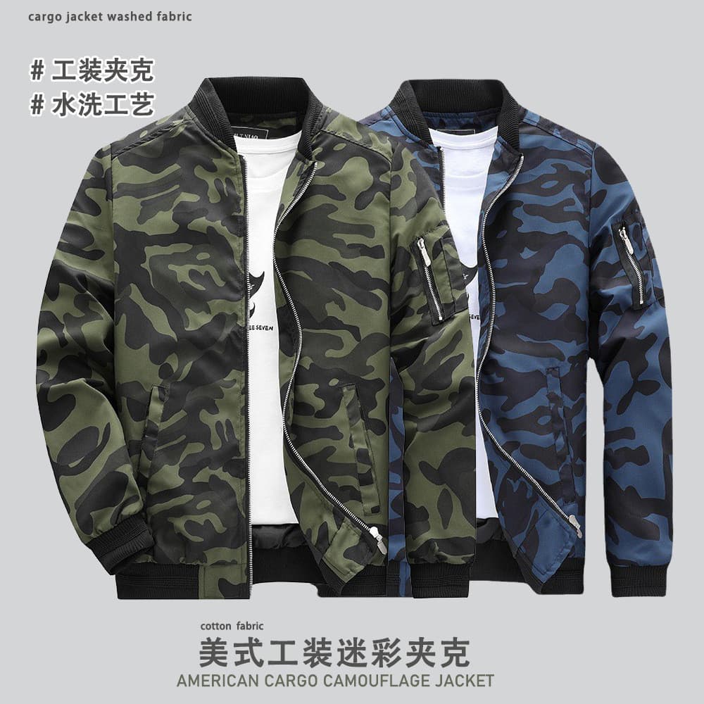 Jaqueta camuflada masculina jaqueta moda Casual masculina outono jaqueta masculina 8/26