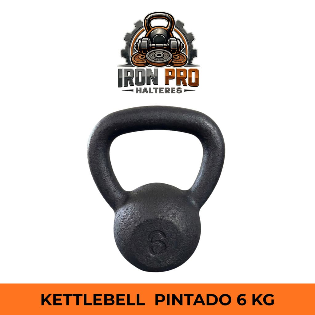 Kettlebell Pintado 6 kg CrossFit Treino Funcional Musculação Academia Fitness Fisioterapia Exercício Peso Livre kit peso