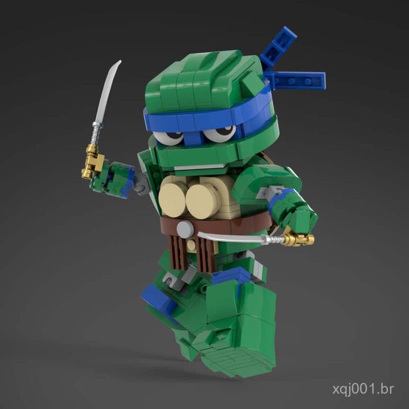 Blocos de montar MOC compatíveis com LEGO 166789, Conjunto de Brinquedos Robô Montável Criativo SD Mech Tartarugas Ninja