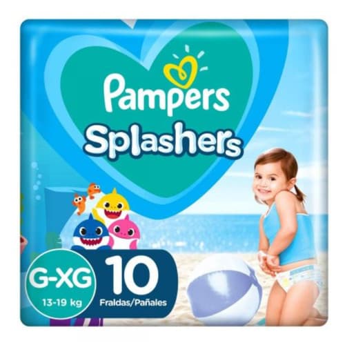 FRALDA PAMPERS SPLASHERS C/10 XG