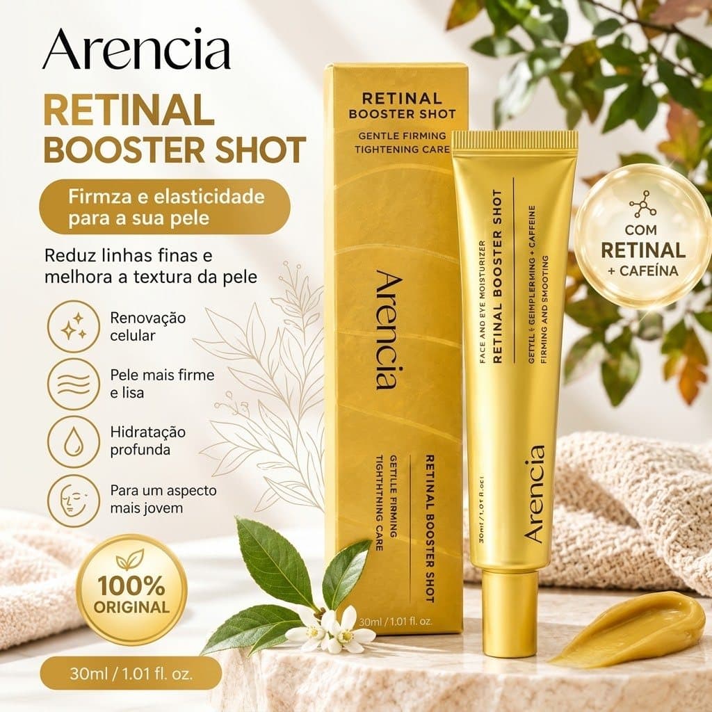 Creme Facial Retinal Booster Shot | Anti-Idade Hidratante Retinal Skincare Coreano