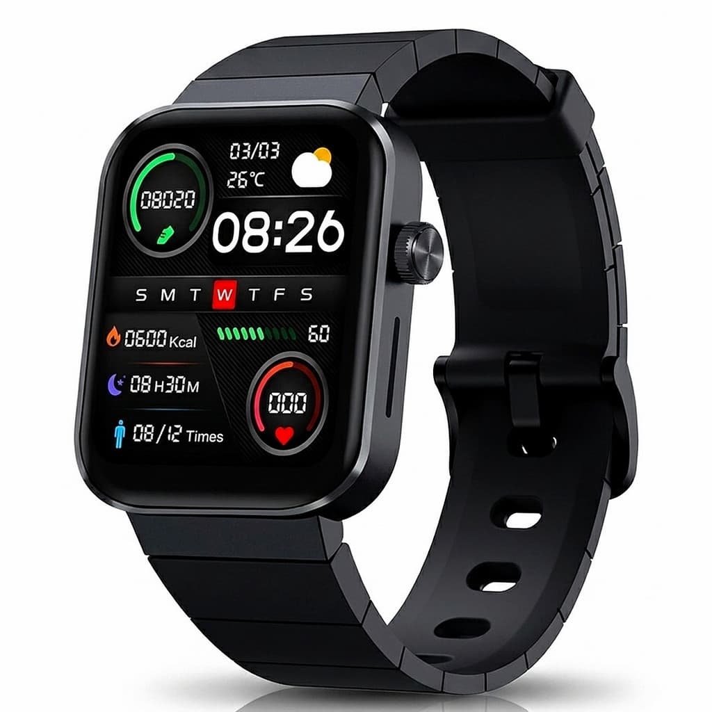 Relógio Smartwatch Mibro T1 Tela 1.3 IPS Bluetooth 5.0 Notificações e Monitoramento de Saúde Pulso