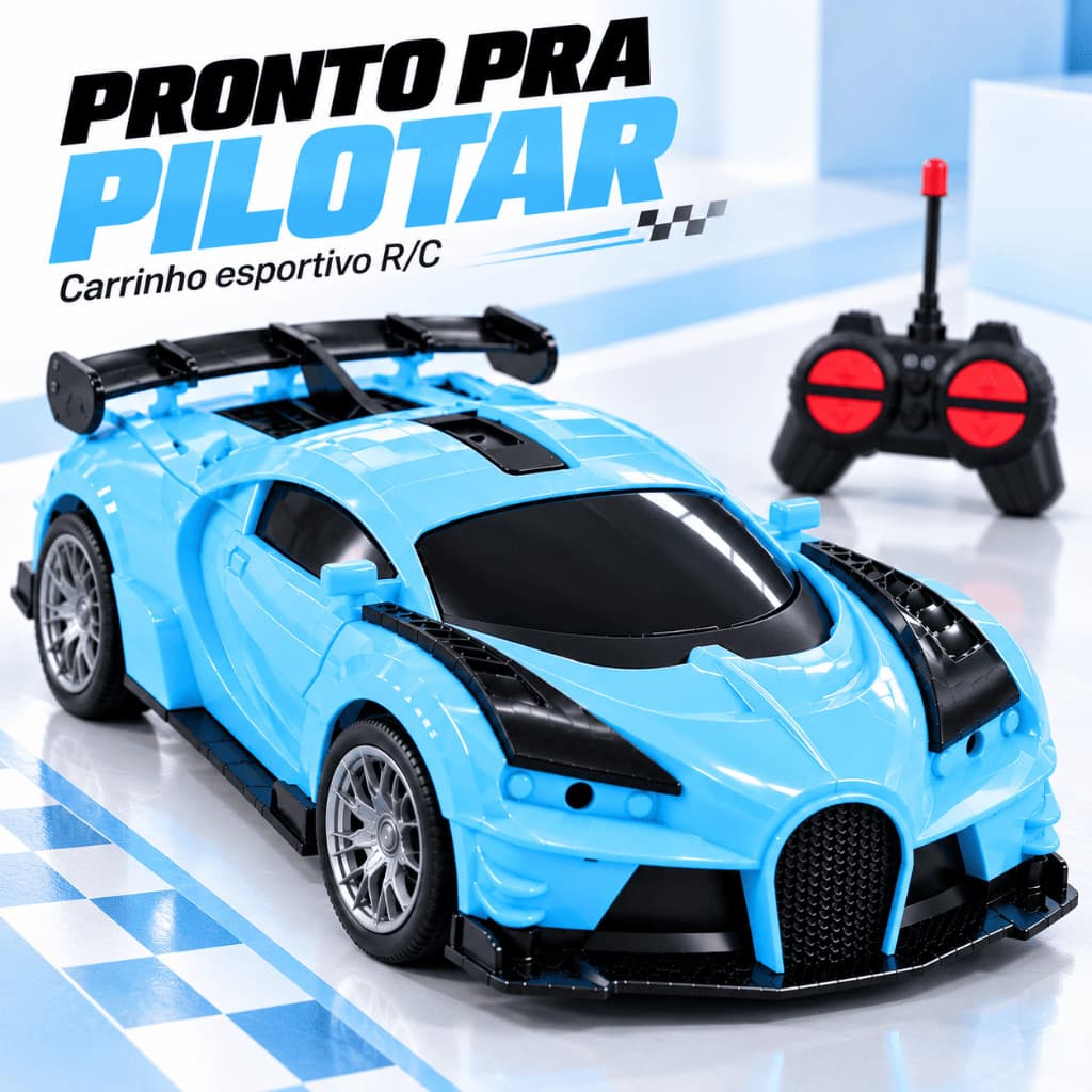 Carrinho De controle remoto bugatti Esportivo