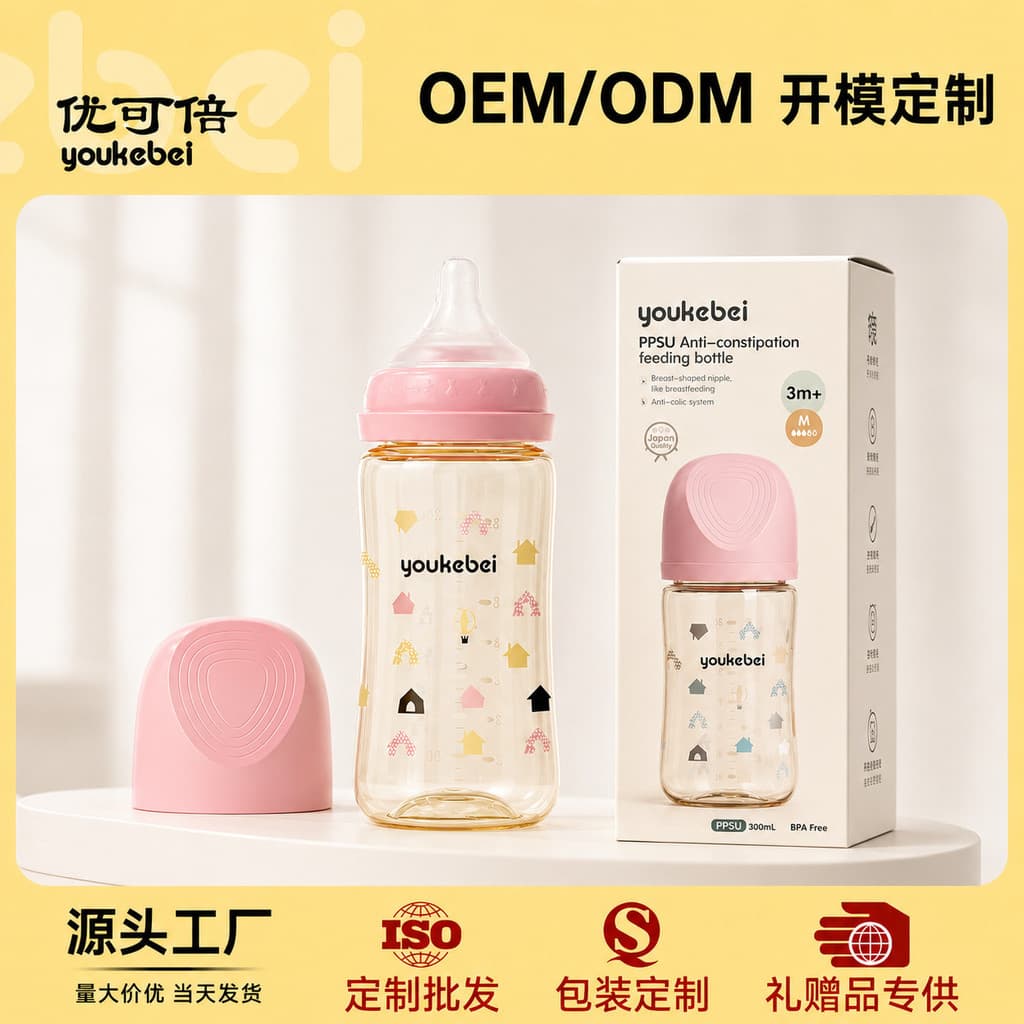 Mamadeira para bebês recém-nascidos, 0-3-6 meses, ppsu, calibre amplo, 240mL, produtos maternos para bebês, mamadeira pp