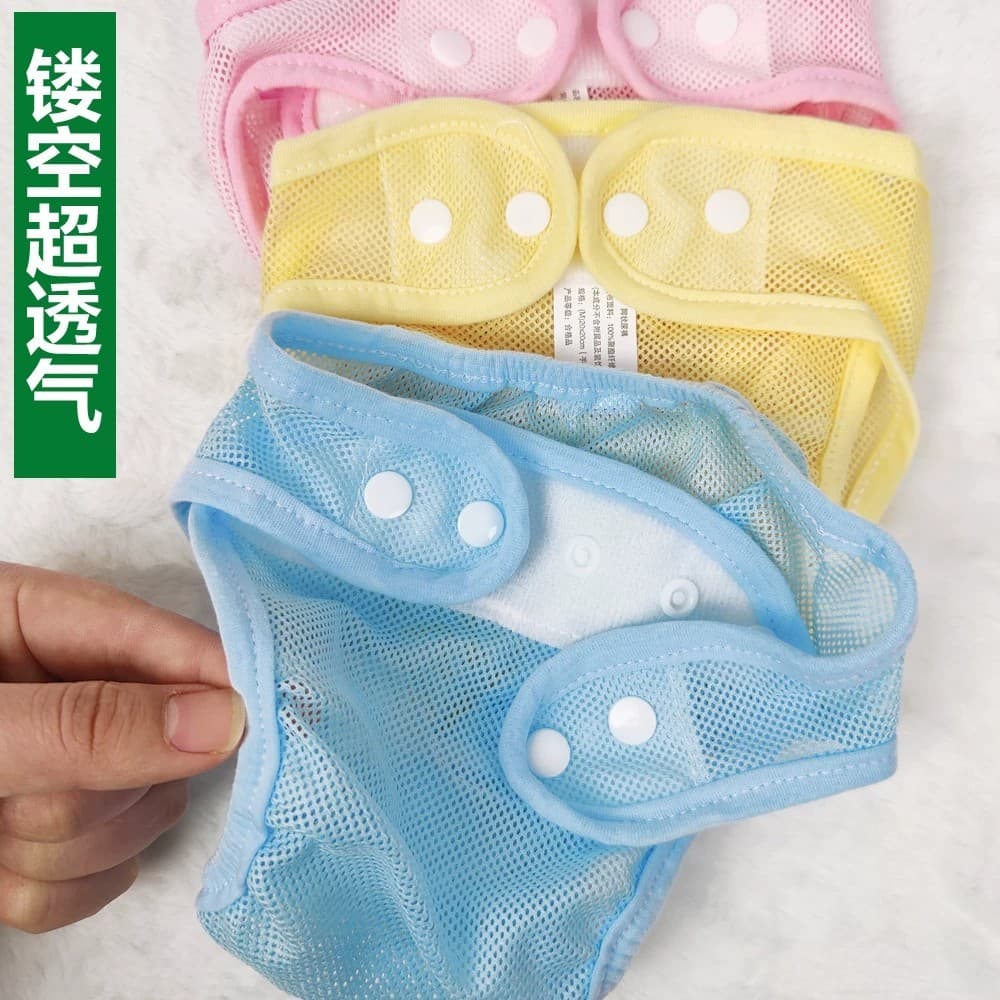Fralda do bebê bolso verão calças de fraldas do bebê malha respirável recém-nascido Meson algodão lavável secagem bunda 