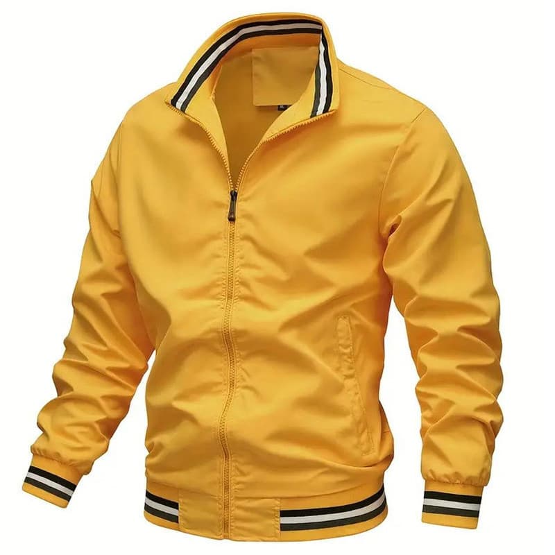 Jaqueta esportiva Casual masculina novo estilo gola com zíper jaqueta transfronteiriça atacado jaqueta com zíper