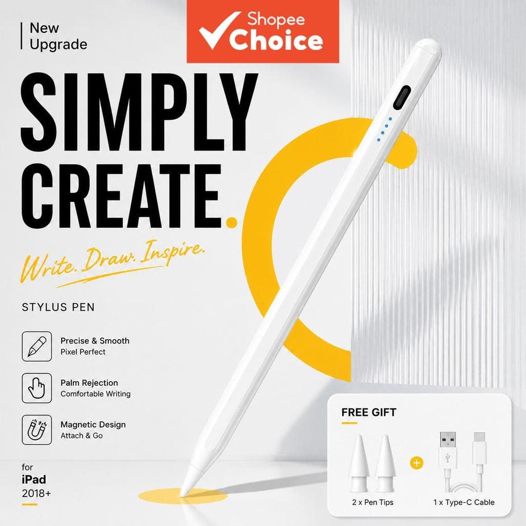 Caneta Universal Stylus, cores gradiente para iPhone, Android e tablets. Não requer Bluetooth, pronta para uso imediato