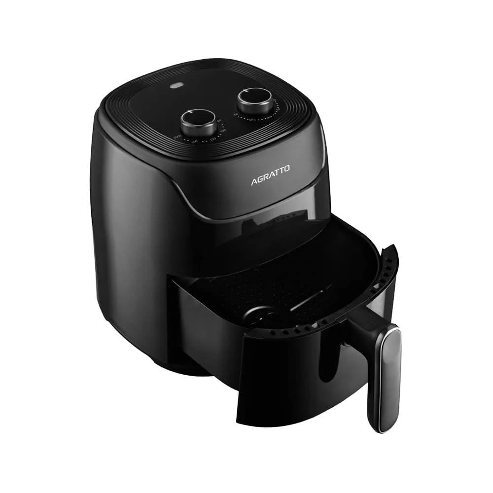 Fritadeira Air Fryer Agratto Supremma 4L 220V Sem Óleo Antiaderente Timer 60 Min Preta