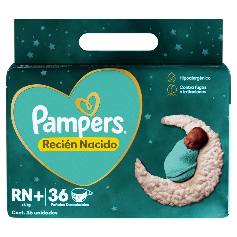 Fralda Pampers Recém-Nascido Primeiros Dias RN 36 unidades