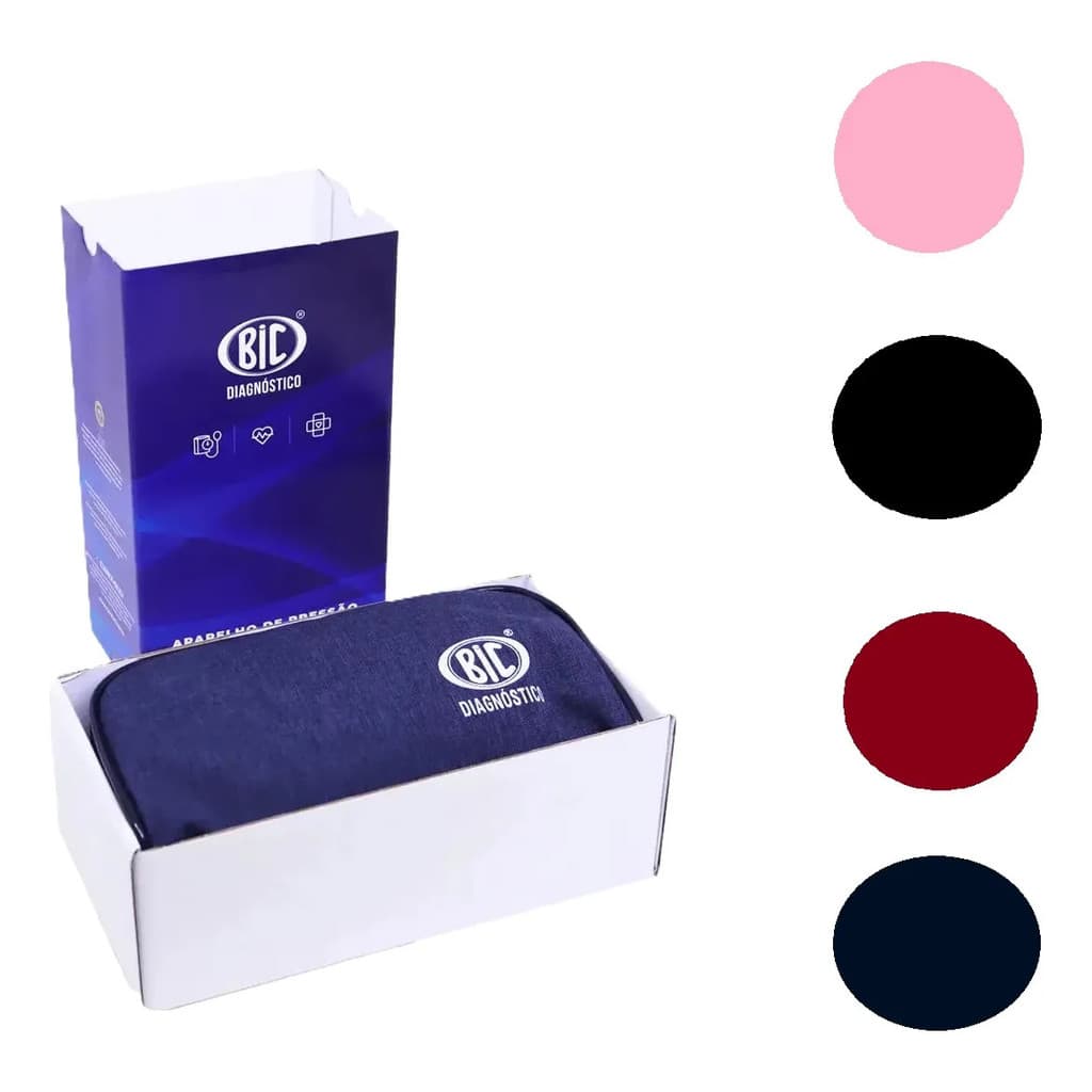 Kit Estetoscópio Duplo  Bic + Esfigmomanometro Aparelho De Medir Pressão Arterial
