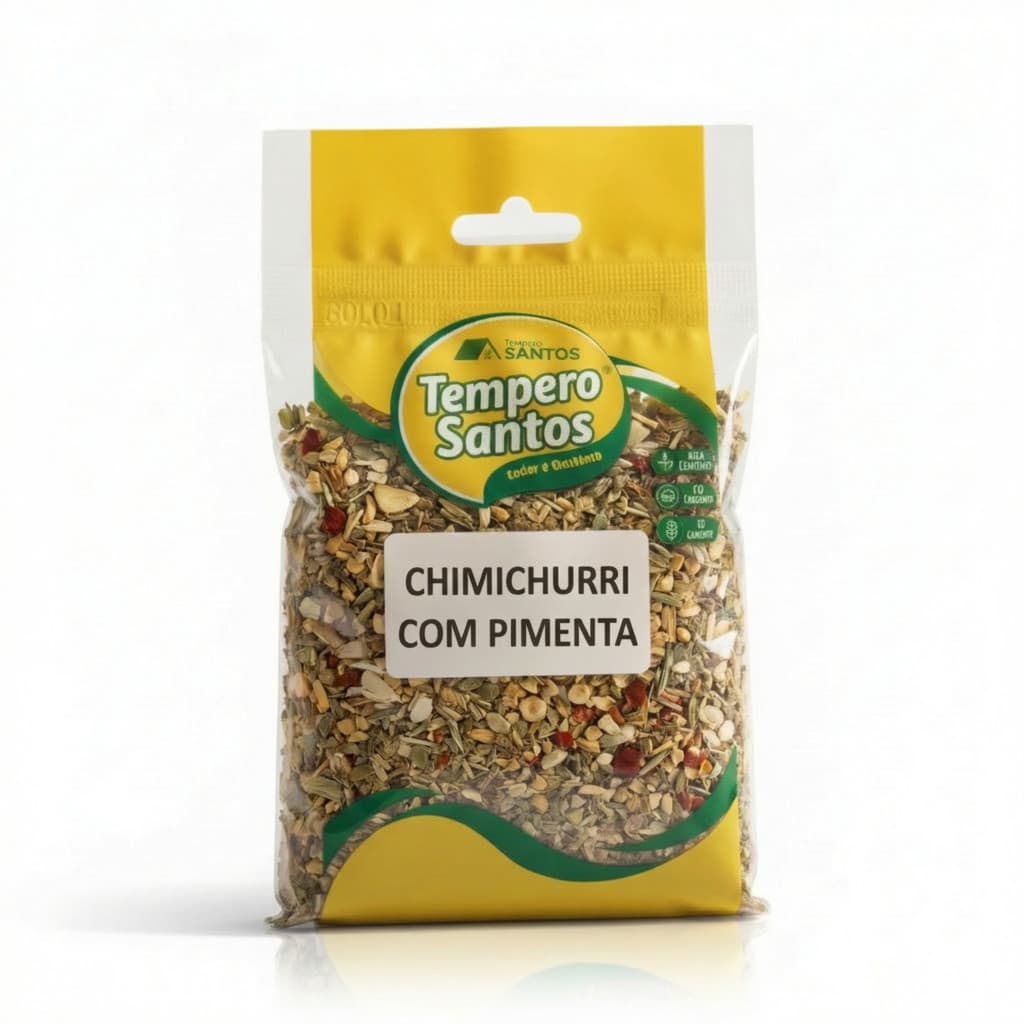 Tempero Chimichurri Puro Seco Com Pimenta | Churrasco Grelhados Molho - Tempero Santos