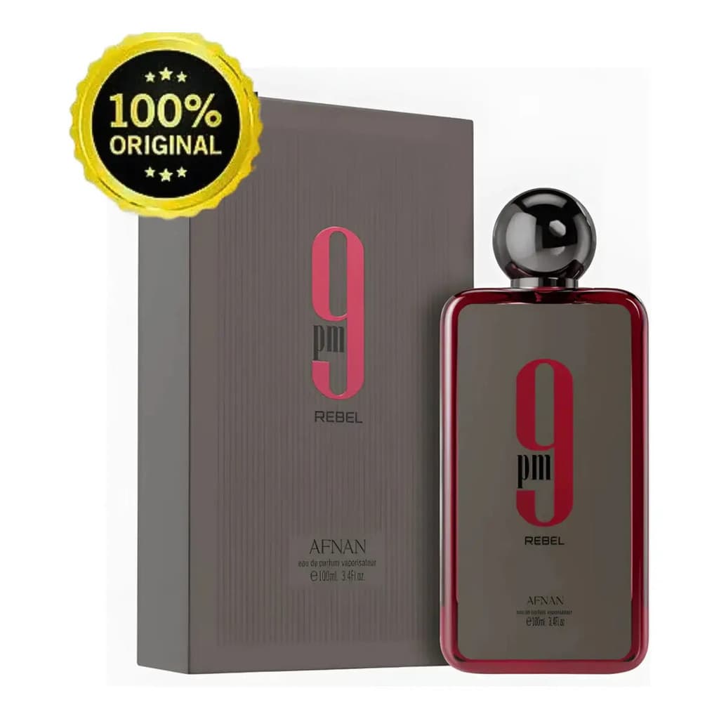 Perfume 9pm Rebel Afnan Eau De Parfum 100ml Masculino Original Importado