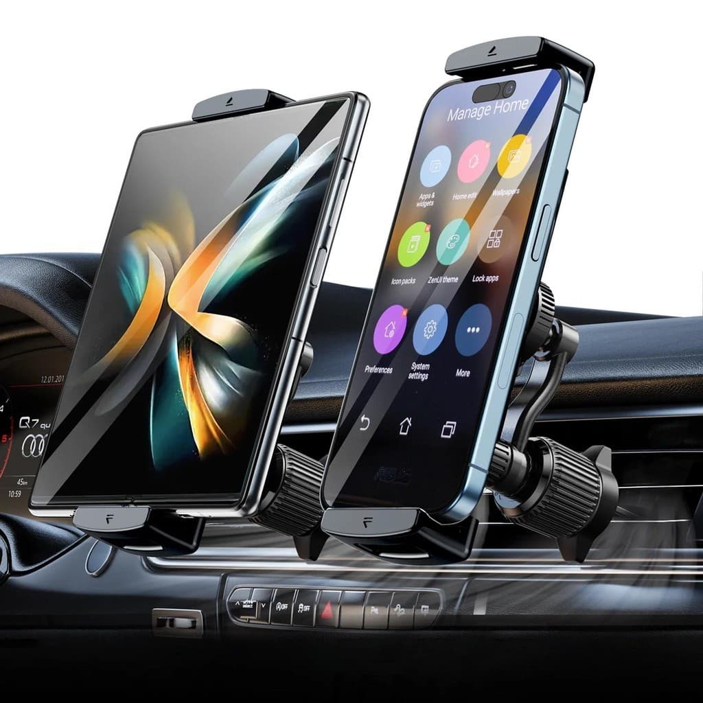 Hipacool Para iPhone iPad Z Fold 6 5 Suporte De Telefone Carro Ventilação De Ar Ventosa 360 ° Rotação Dispositivo De 4.7