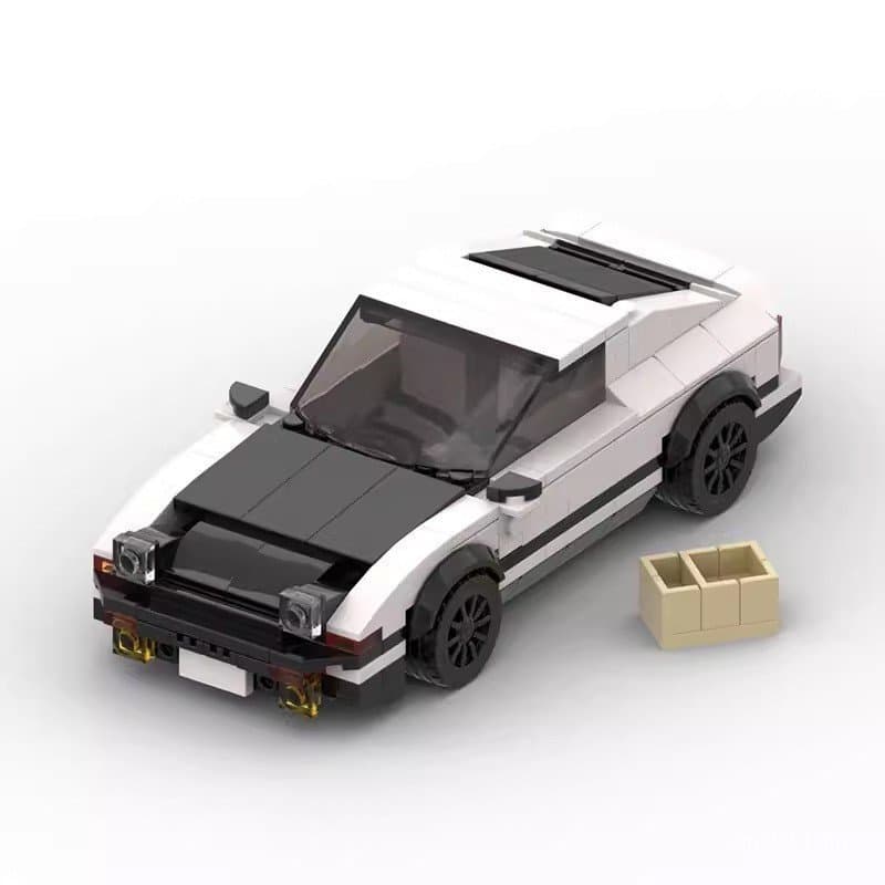 Blocos de montar MOC compatíveis com Lego, carro esportivo Toyota AE86 Initial D montado, modelo de carro de velocidade 