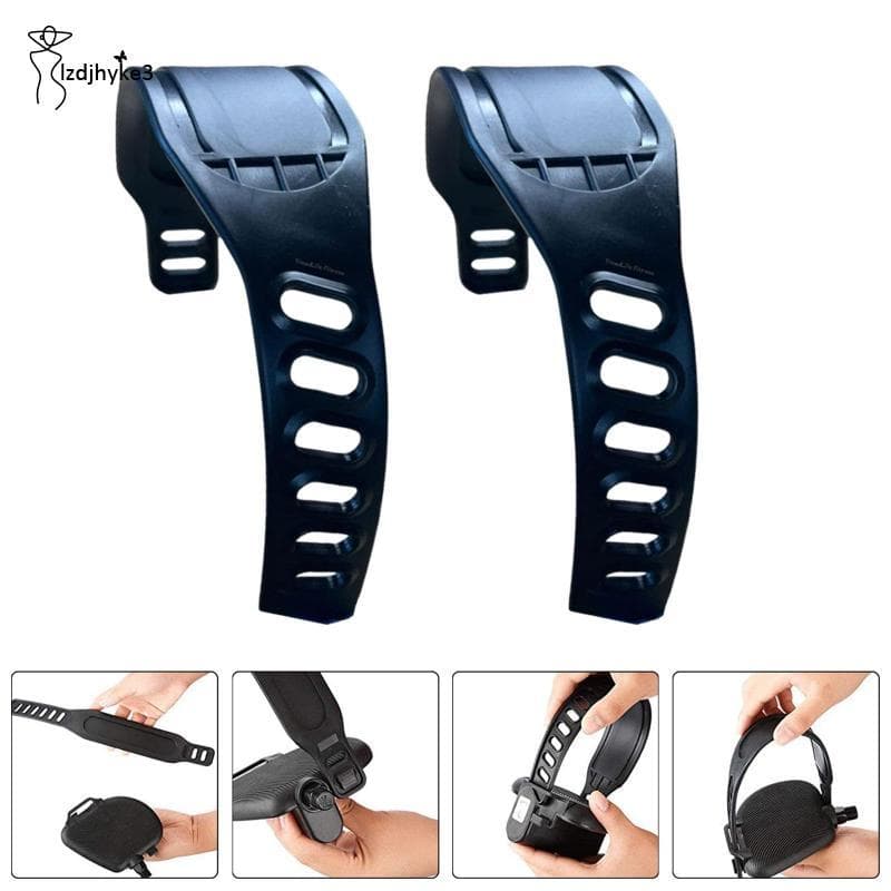 [lzdjhyke3] 2x Correias Para Pedais De Bicicleta Ergométrica Par universal Apoio Os Pés Fita De Faixas De Fixação De Com
