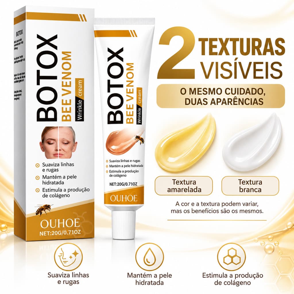 OUHUE Creme Anti-Idade Facial, Mantém a Pele Hidratada, Reduz Linhas e Rugas, Estimula Colágeno, 20g