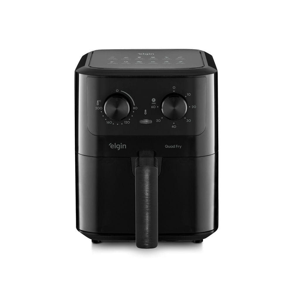 Fritadeira sem Óleo Air Fryer Elgin Quad Fry 4,2L 1400W Preto 110V
