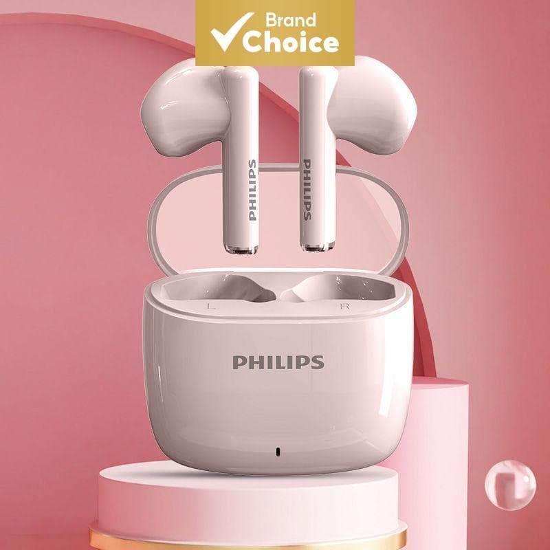 Fones de ouvido Philips TAT2420, fones sem fio Bluetooth, cancelamento de ruído com IA, fone de ouvido de alta
