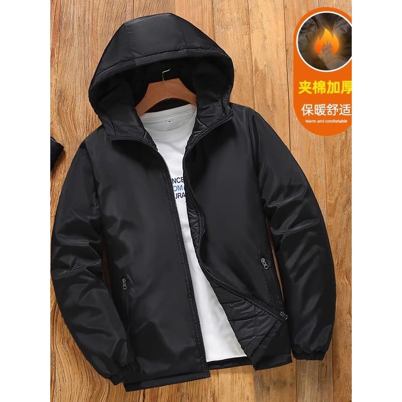 Jaqueta acolchoada masculina outono inverno Casual à prova de vento jaqueta de dois algodão jaqueta acolchoada jaqueta a