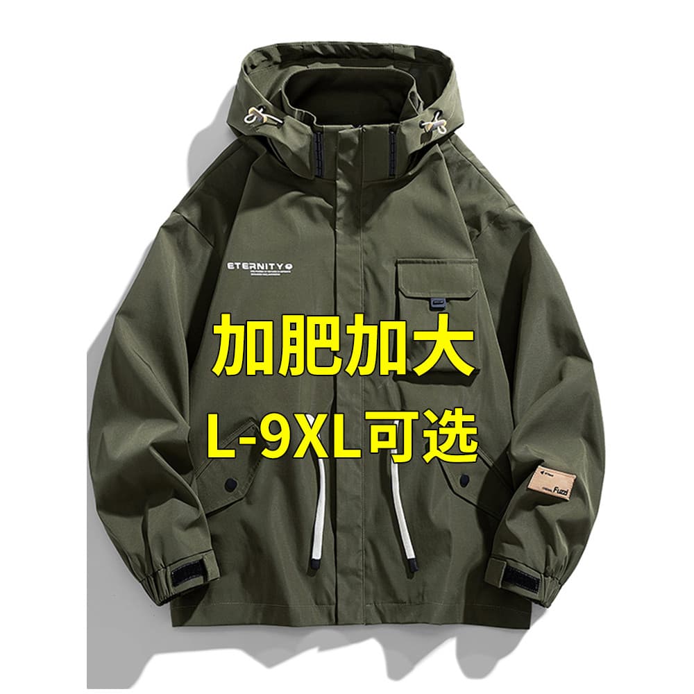Forro de lã jaqueta masculina primavera outono inverno estilo gordo mais gordura plus Size jaqueta masculina 2026 novo e