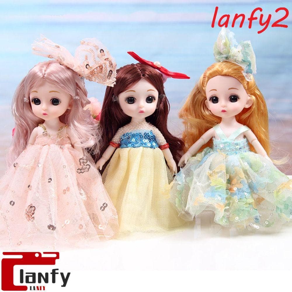 LANFY Meninas Boneca 17cm Princesa Bonecas Brinquedos Diy Brinquedo Articulado Conjunto