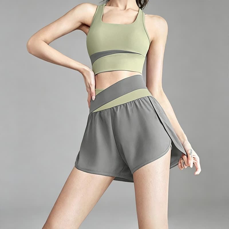 Roupa interior esportiva terno de Fitness feminino verão profissional calças de secagem rápida correndo roupas de Yoga