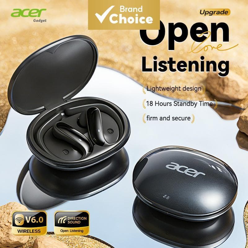 Acer OHR718 Earpods Fones De Ouvido Sem Fio Bluetooth Tipo-C Com Microfone Quatro Cores Da Moda Durável Abs Plástico She