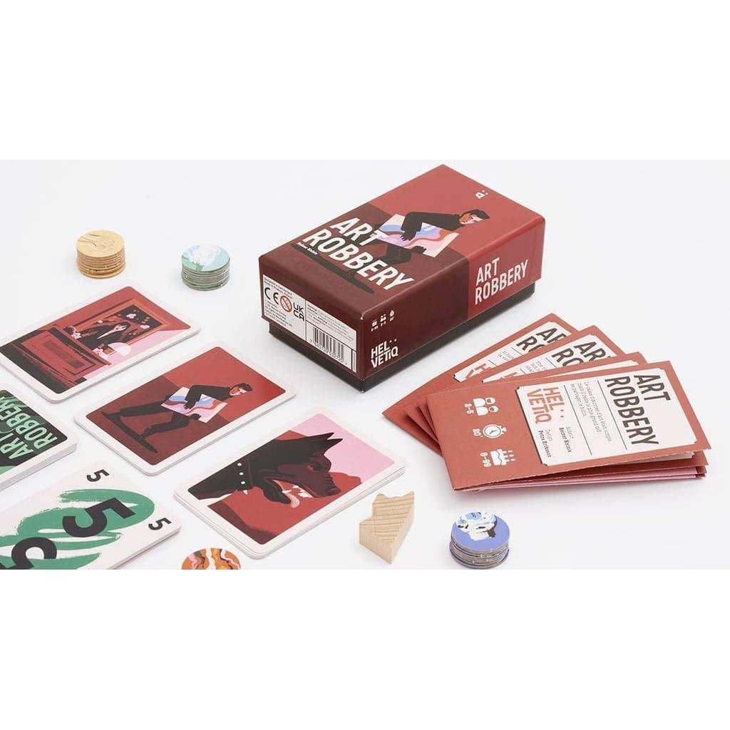 Jogo de Cartas "Roubo de Obras de Arte" - Assaltos Estratégicos e Ladrões Astutos! Jogo Divertido para Família, para Cri