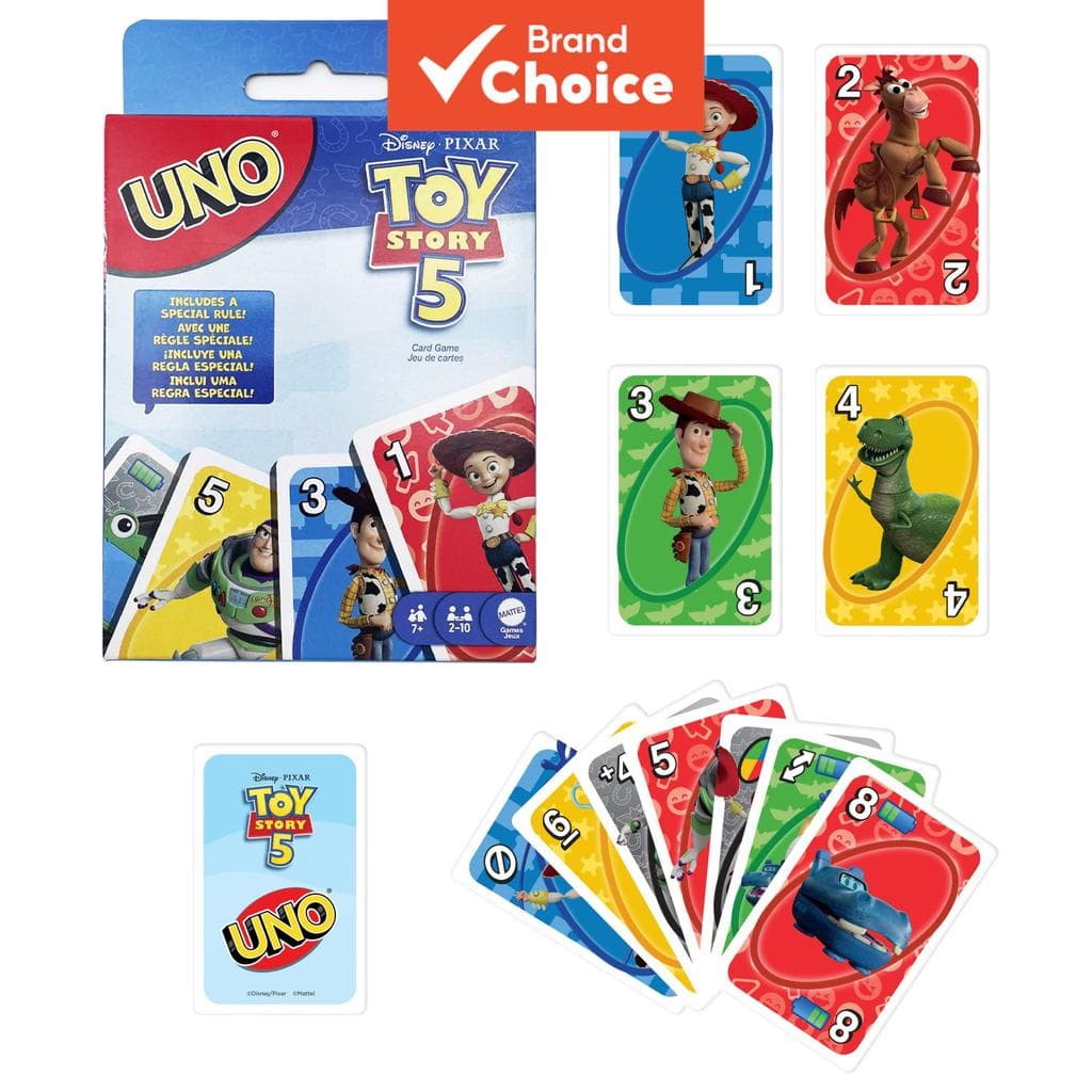 UNO Disney Pixar Toy Story 5 Jogo De Cartas Para Festa Em Família Tabuleiro Colecionável Presente Crianças E Adultos